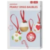 DIY-kit Pearly Xmas Baubles – lag fine julekuler med perleleire