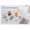 DIY-kit Støp søte dyr av gips og lag kjøleskapsmagneter!
