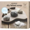 DIY-kit ullsåpe, alt for å lage egen såpe i form av små steiner