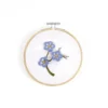 DMC Broderisett Forget me not – alt du trenger for å brodere en forglemmegei med 3D-effekt, Ø12,5 cm