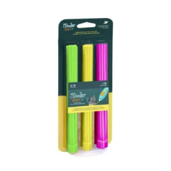 3Doodler refill 75 stk. plaststaver – grønn / gul / rosa
