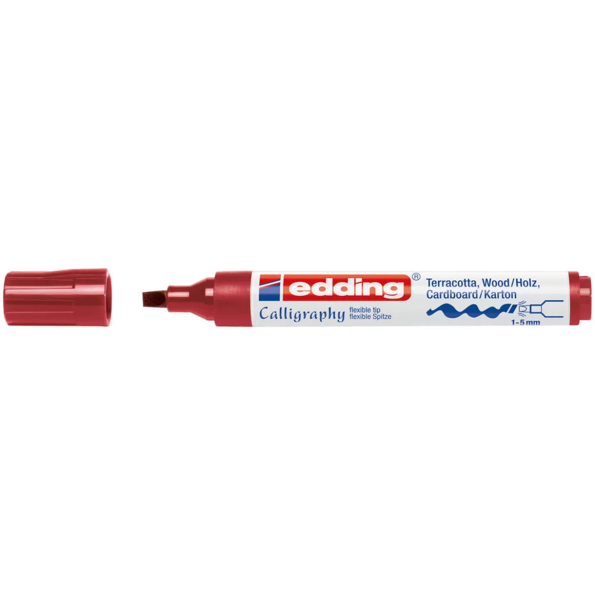 Edding 1455 Kalligrafi Rød
