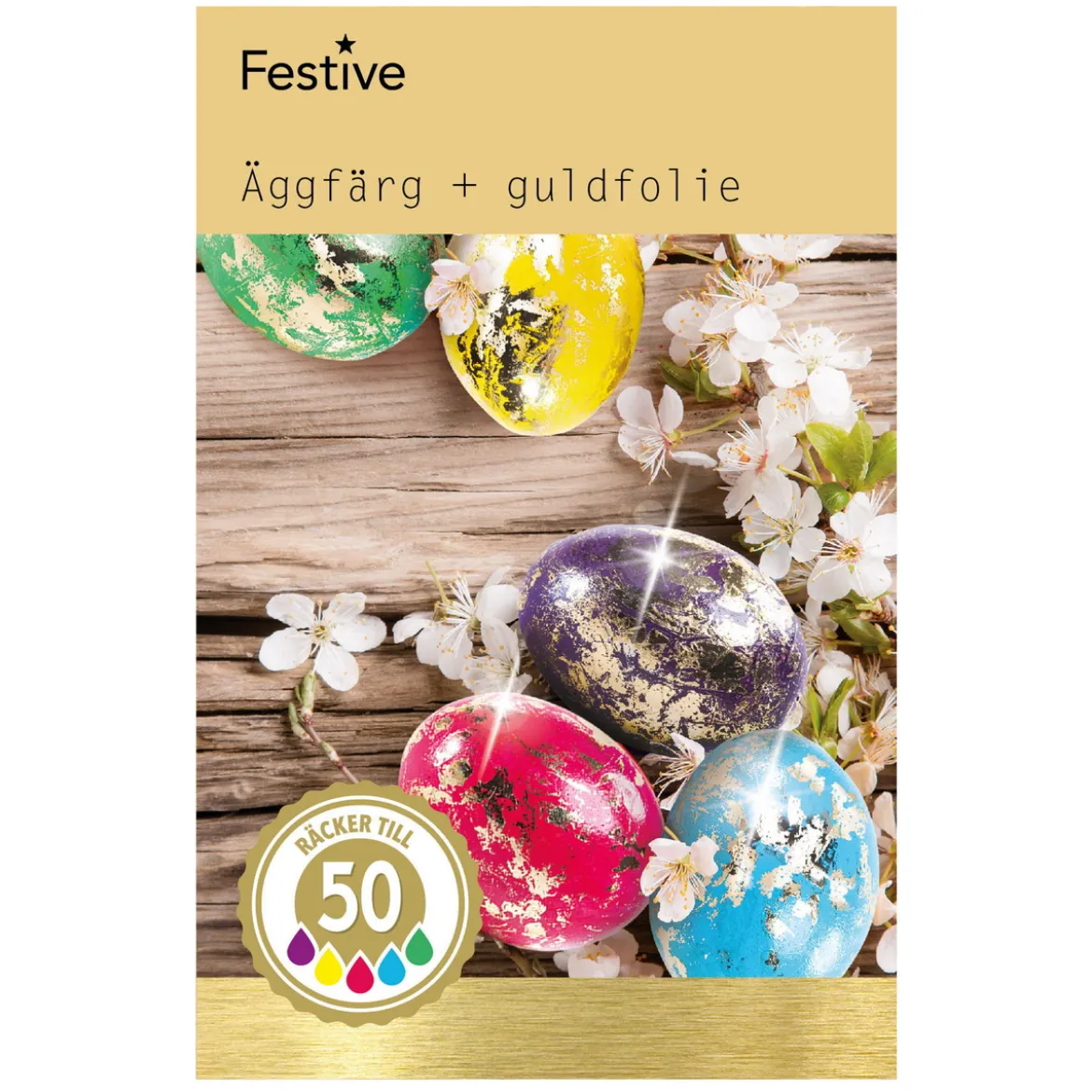 Eggmaling – gullfolie