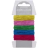Elastisk smykketråd Ø0,5 mm happy mix – 5×4 meter i glade basisfarger