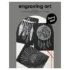 Engraving art Dreamy Silver – scratch art med 3 stk. A4-ark, sølvfargede og drømmeaktige motiver