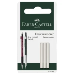 Faber-Castell 3-pakning viskelær refill til Grip 1345 / 1347 / Vario / Executive