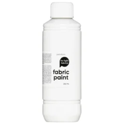Fabric Paint 250 ml – hvit tekstilfarge for lyse tekstiler