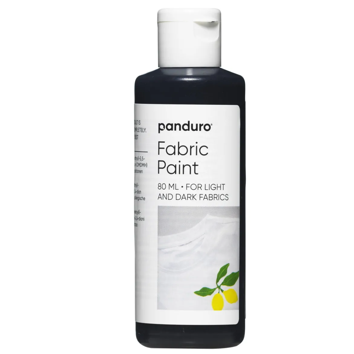Fabric paint 80 ml – svart tekstilfarge for både lyse og mørke tekstiler
