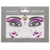 Face Jewels Pretty In Pink – klistremerker og ansiktssmykke for utkledning og karneval