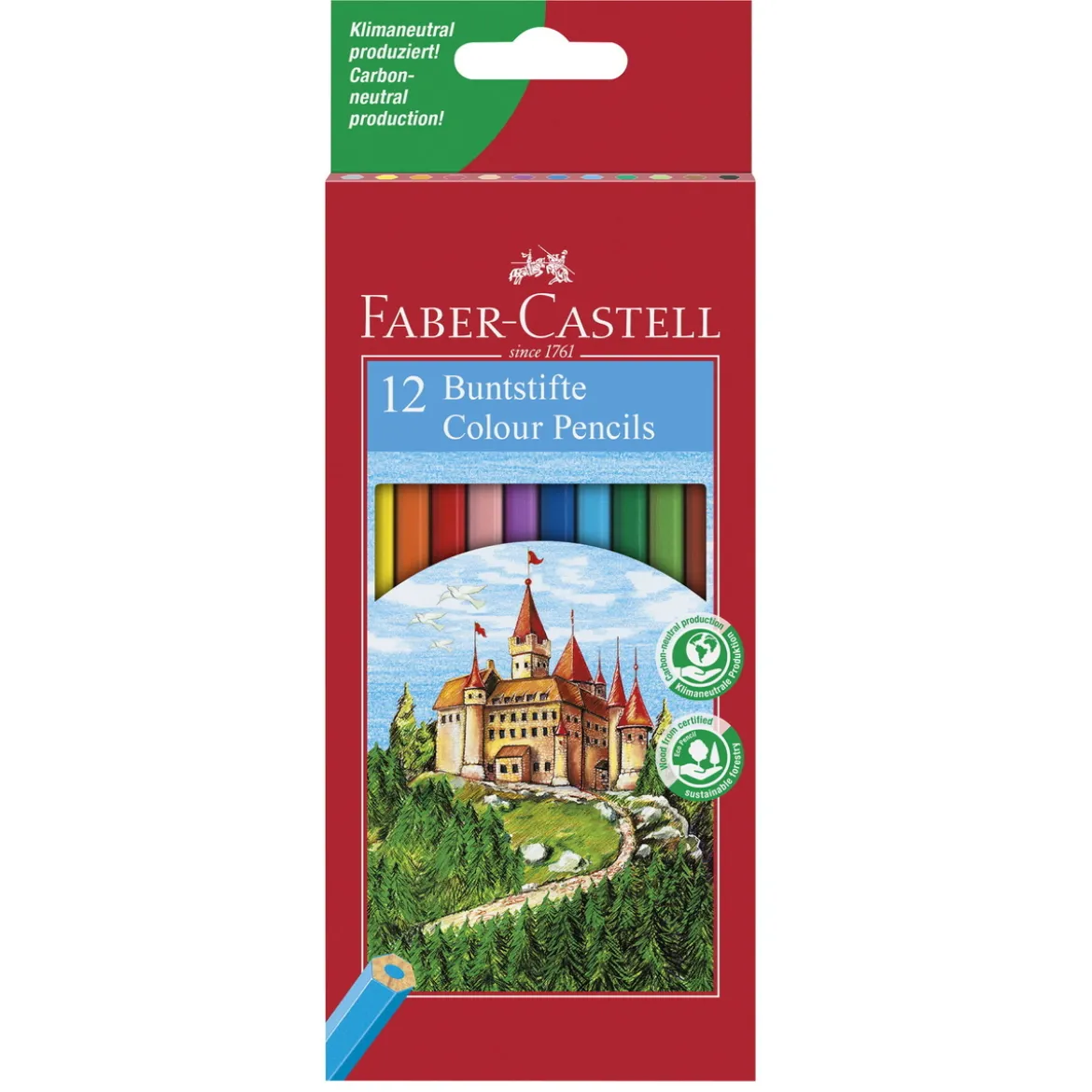 Fargeblyanter Slott 12 stk.