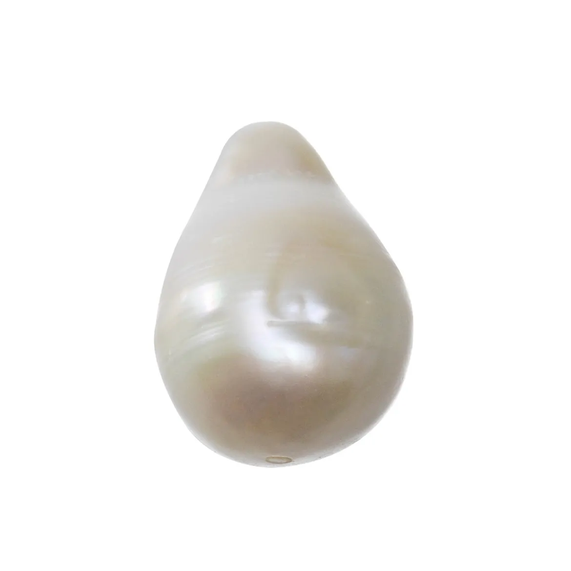 Ferskvannsperle dyrket 1 stk. 12–20 mm store, 0,8 mm hulldiameter