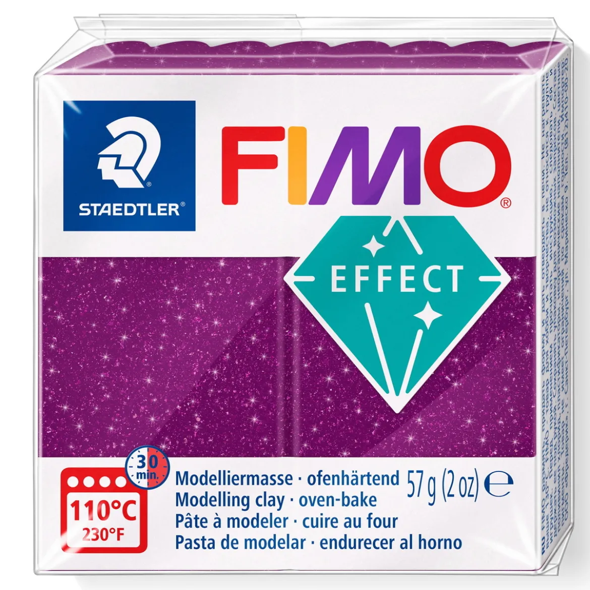 Fimo effect galaxy modelleire 57 g – purple 602