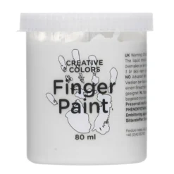 Fingermaling 80 ml Hvit