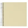 Fotoalbum med spiralrygg, 22×22 cm, beige, 25 hvite ark, 225 g/m²