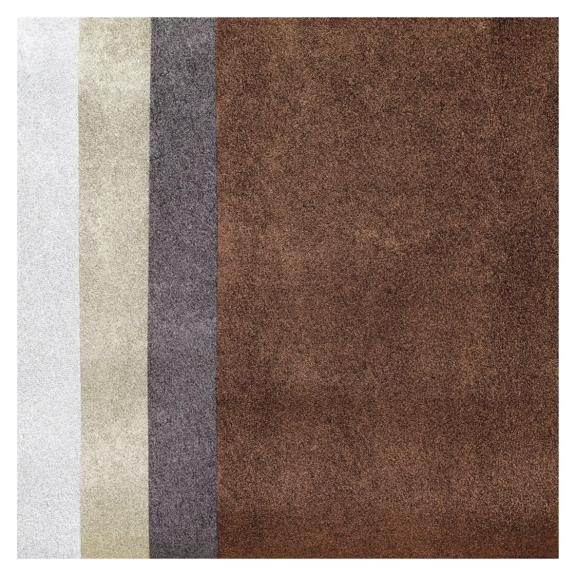 Fuskelær fremstilt av polyuretan – 20x30 cm 4-p metallic