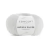 Garn Alpaca silver 25 g hvit