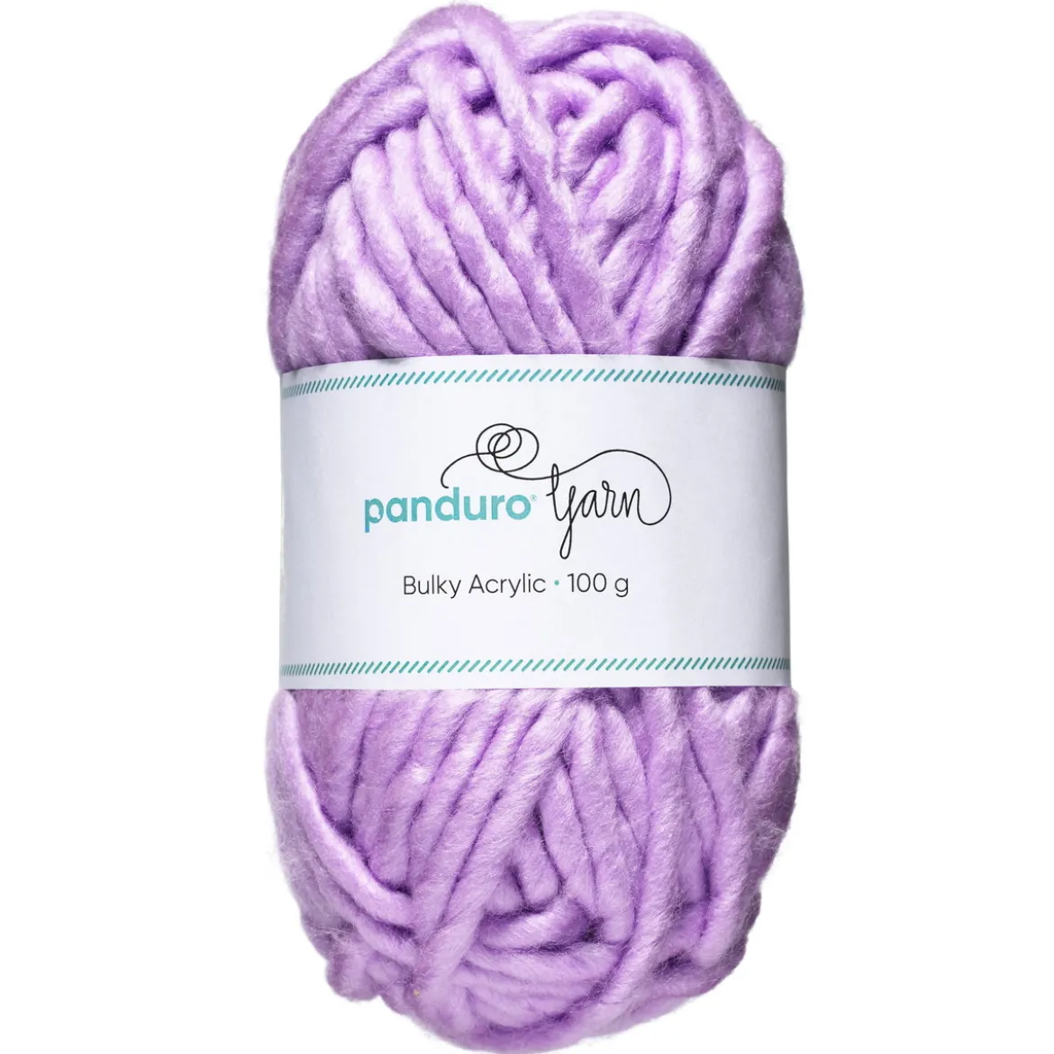 Garn Bulky Acrylic 100 g lilla - et tykt garn som gir resultater raskt