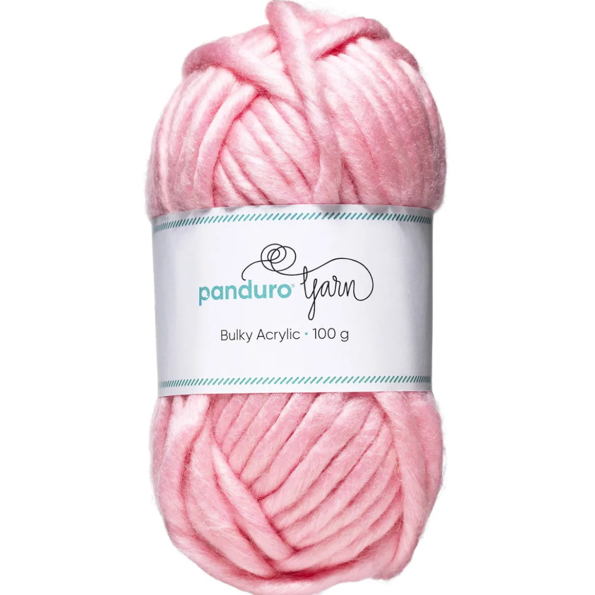 Garn Bulky Acrylic 100 g rosa – et tykt garn som gir resultater raskt