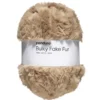 Garn Bulky Faux Fur 250 g beige