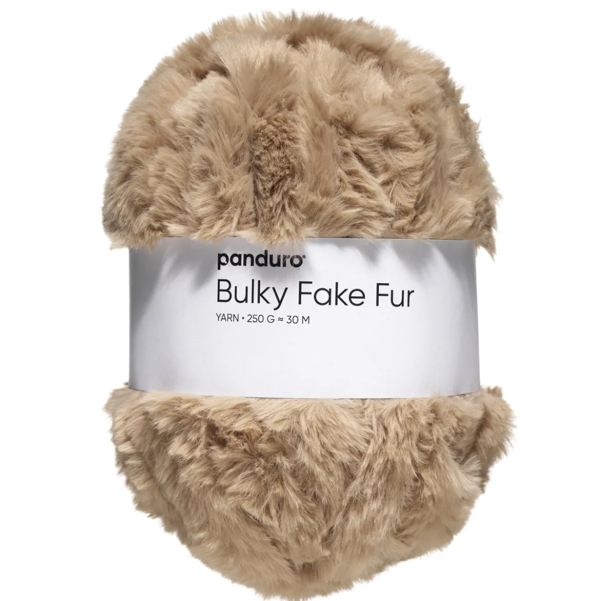 Garn Bulky Faux Fur 250 g beige