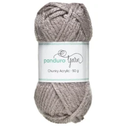 Garn Chunky Acrylic 50 g grå