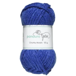 Garn Chunky Acrylic 50 g kobolt