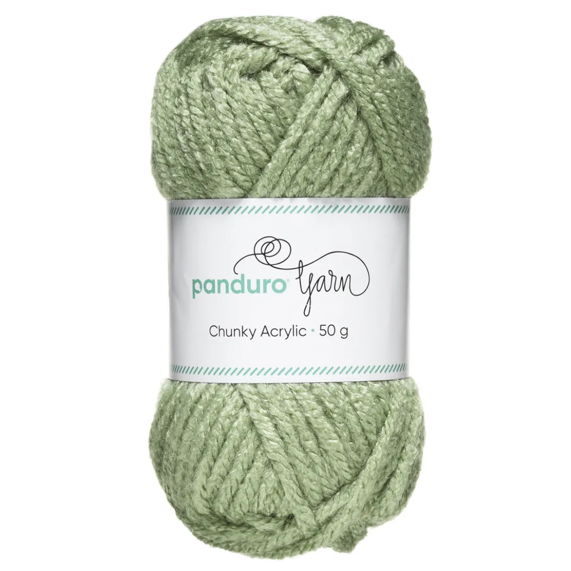 Garn Chunky Acrylic 50 g lysegrønn