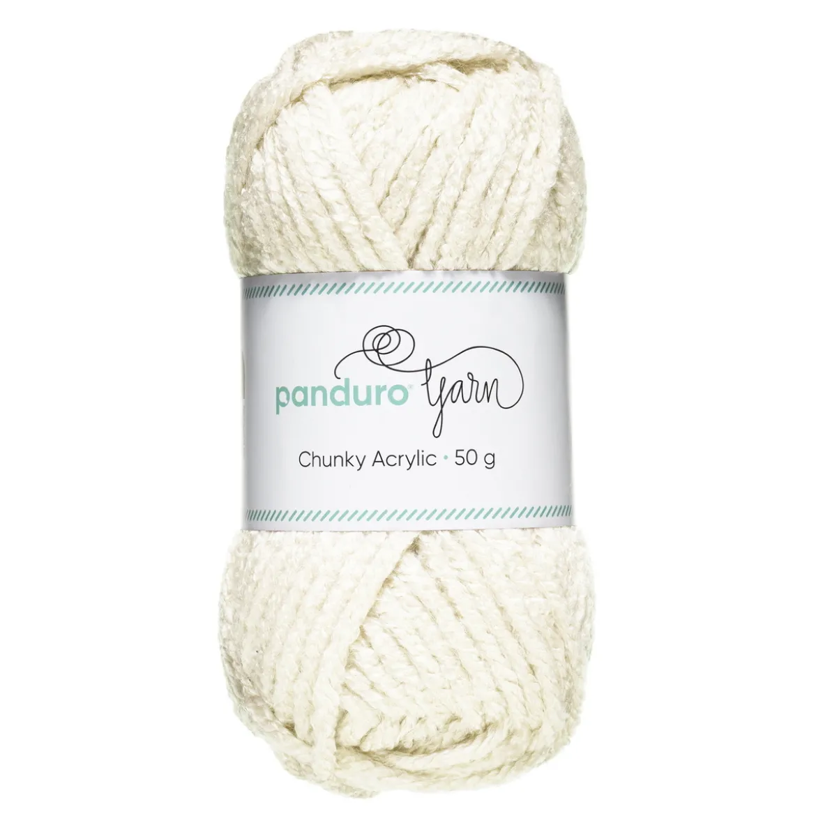 Garn Chunky Acrylic 50 g offwhite