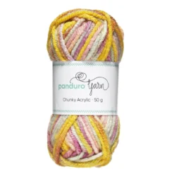 Garn Chunky Acrylic 50 g summer pastell multi