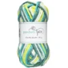 Garn Chunky Acrylic 50 g white to green multi