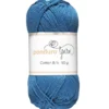 Garn Cotton 8/4 50g Blått