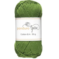 Garn Cotton 8/4 50g Grønt