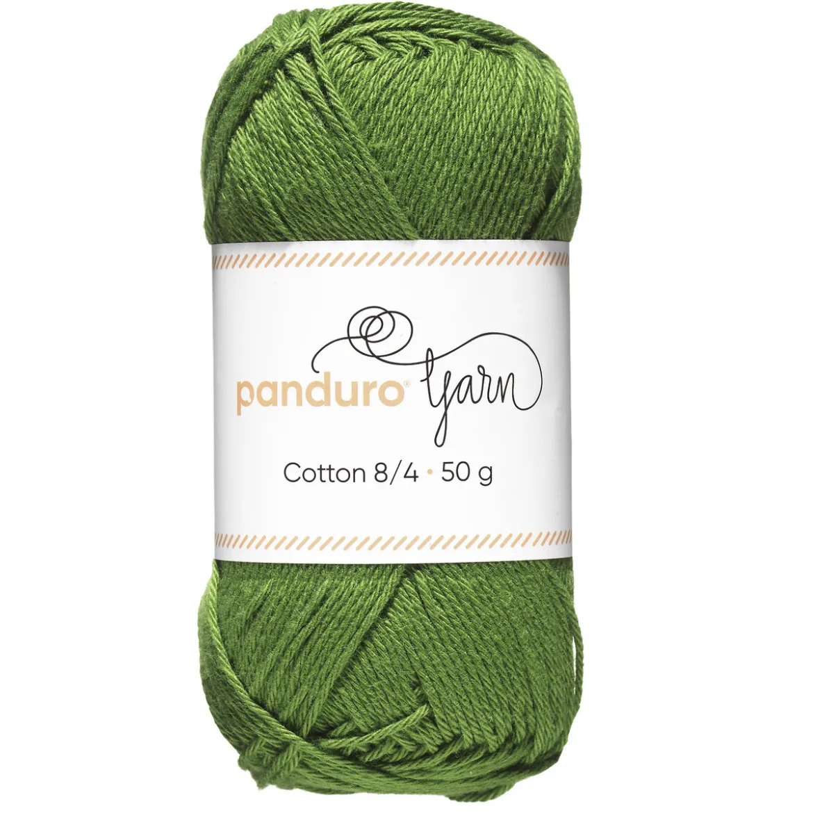 Garn Cotton 8/4 50g Grønt