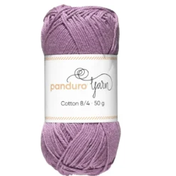 Garn Cotton 8/4 50g Lilla