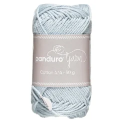 Garn Cotton 4/4 50 g lyseblå