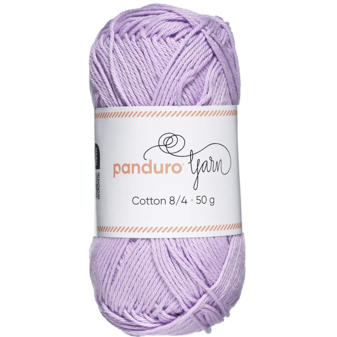 Garn Cotton 8/4 50 g lys lilla