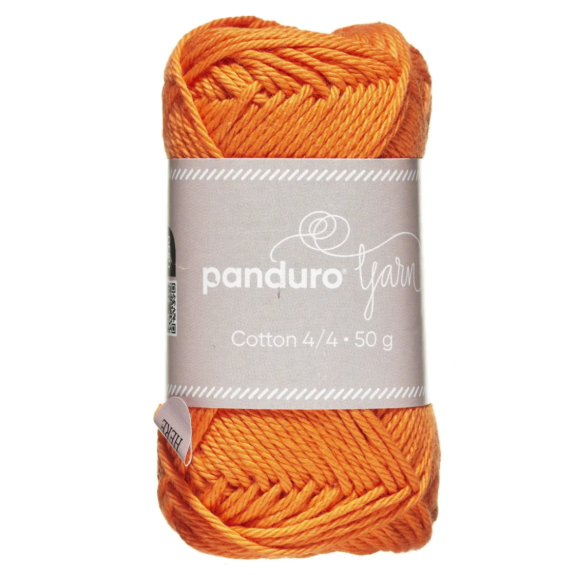 Garn Cotton 4/4 50 g oransje