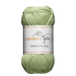 Garn Cotton 8/4 50 g pastellgrønn