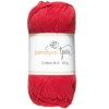 Garn Cotton 8/4 50g Rødt