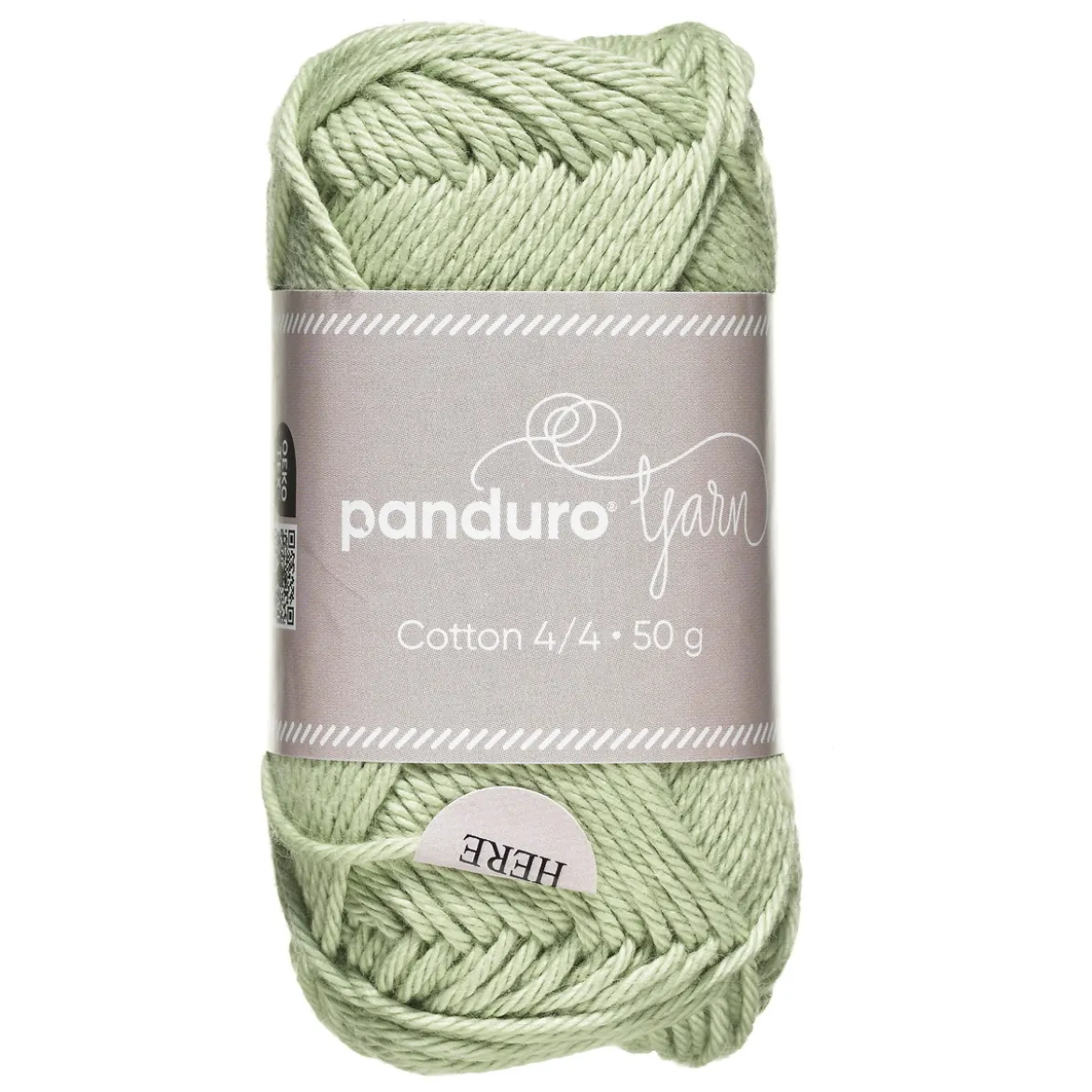 Garn Cotton 4/4 50 g tåkegrønn