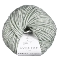 Garn Cotton Merino 50 g tåkegrønn 146