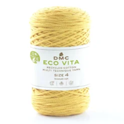 Garn DMC Eco Vita 4 250 g – gul 09