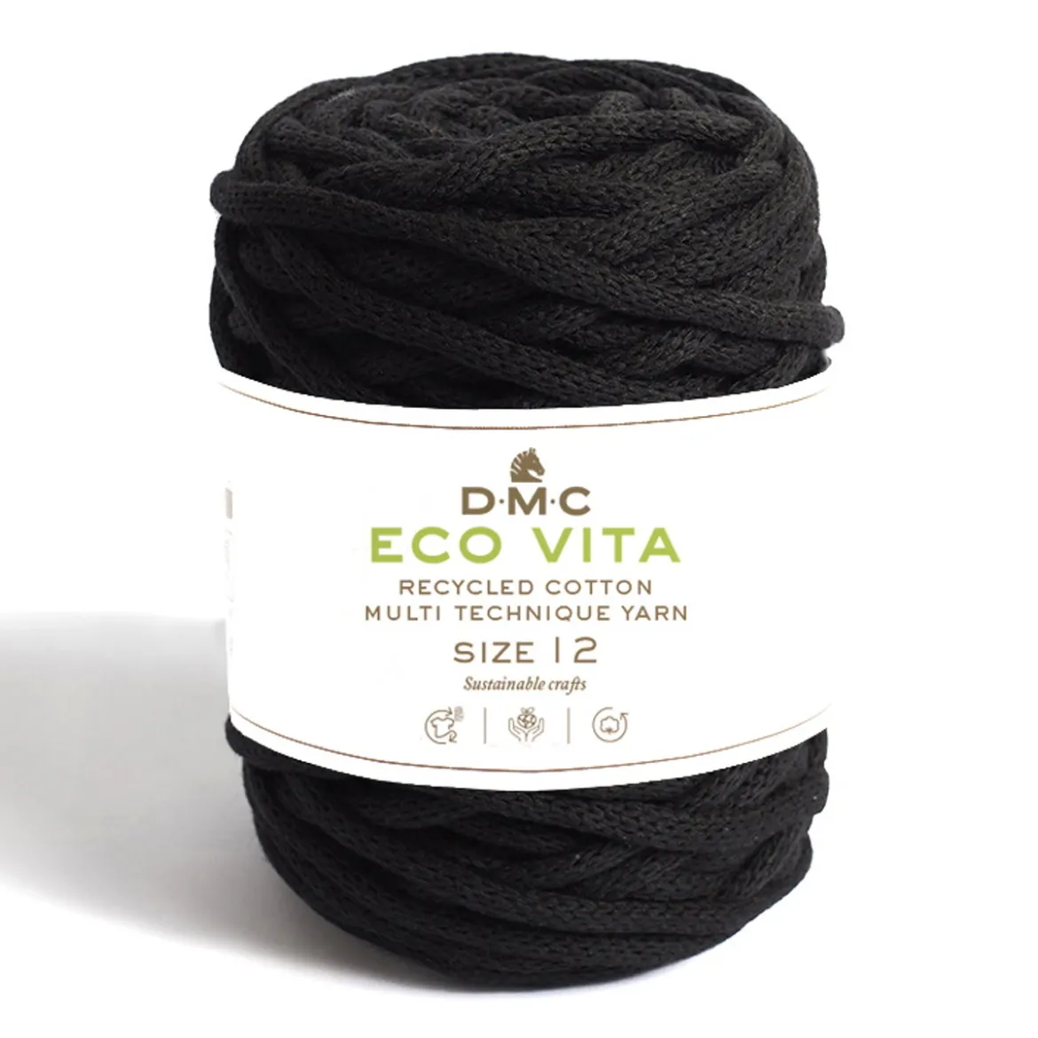 Garn DMC Eco Vita 12 250 g – svart 02