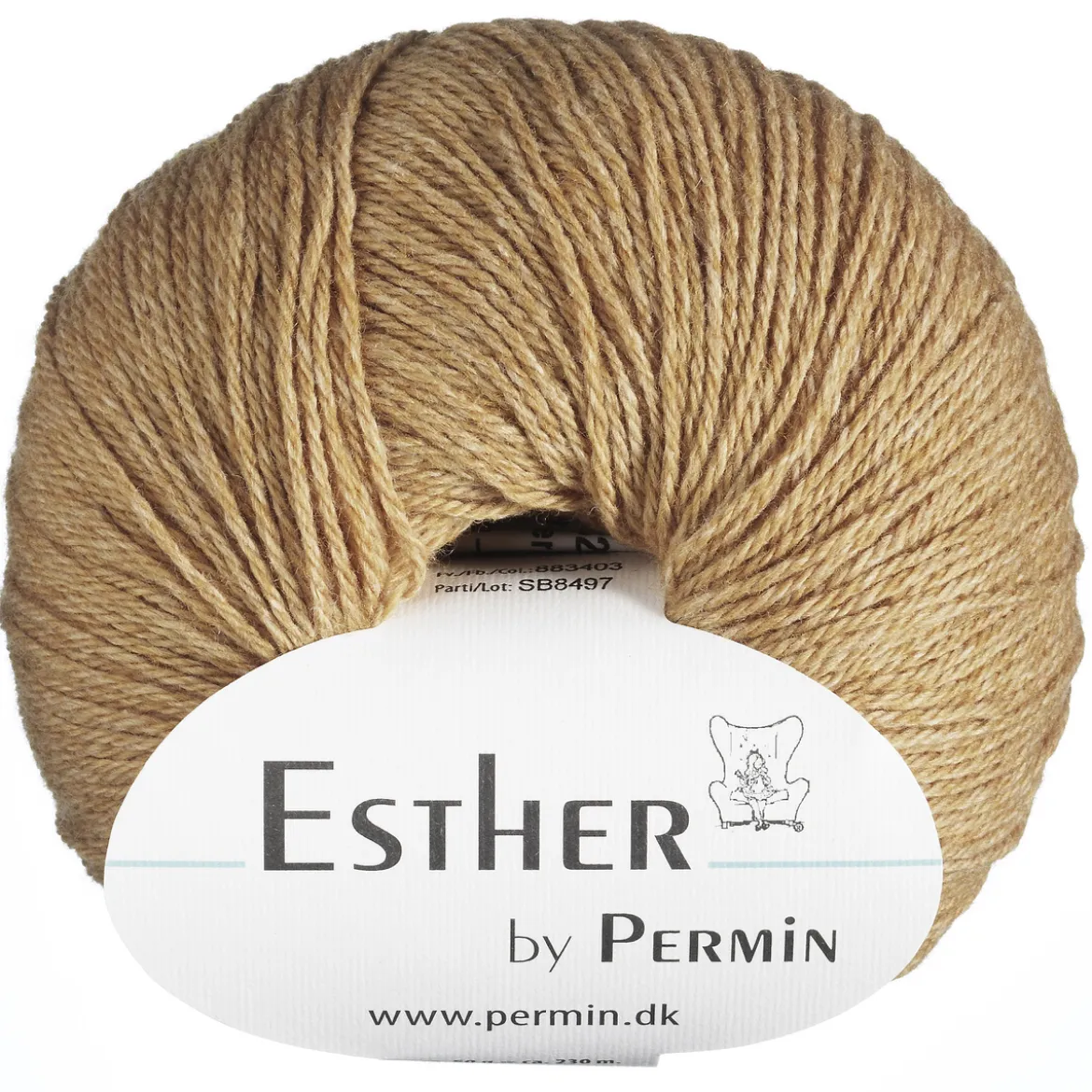 Garn Esther 50 g gul