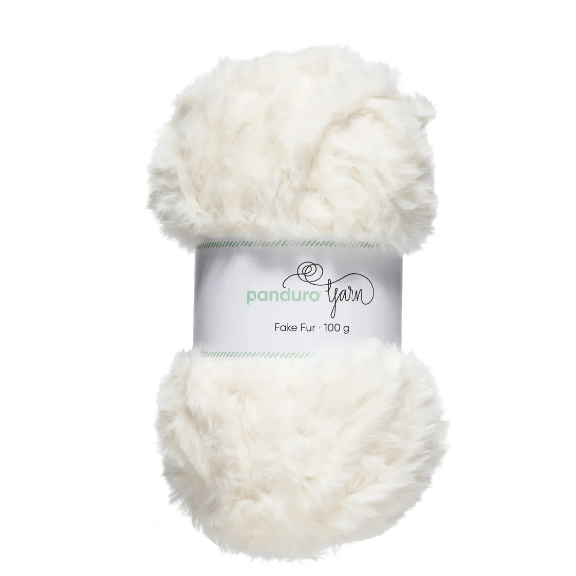 Garn Faux Fur hvit 100 g