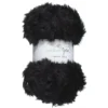 Garn Faux Fur svart 100 g