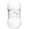 Garn Fine Velvet 50 g hvit – fløyelsmykt og himmelsk mykt garn