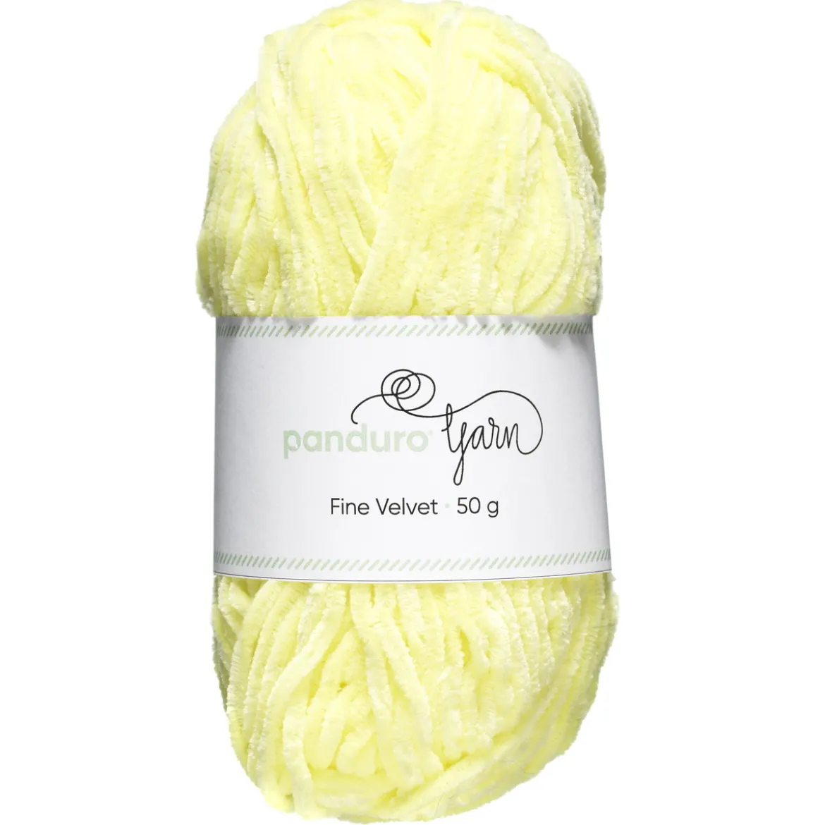 Garn Fine Velvet 50 g lysegul – fløyelsmykt og himmelsk mykt garn