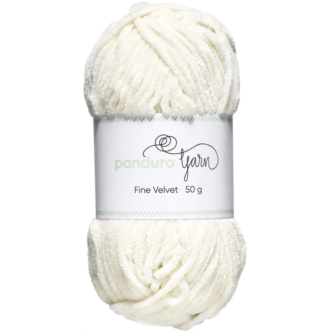 Garn Fine Velvet 50 g naturhvit – fløyelsmykt og himmelsk mykt garn