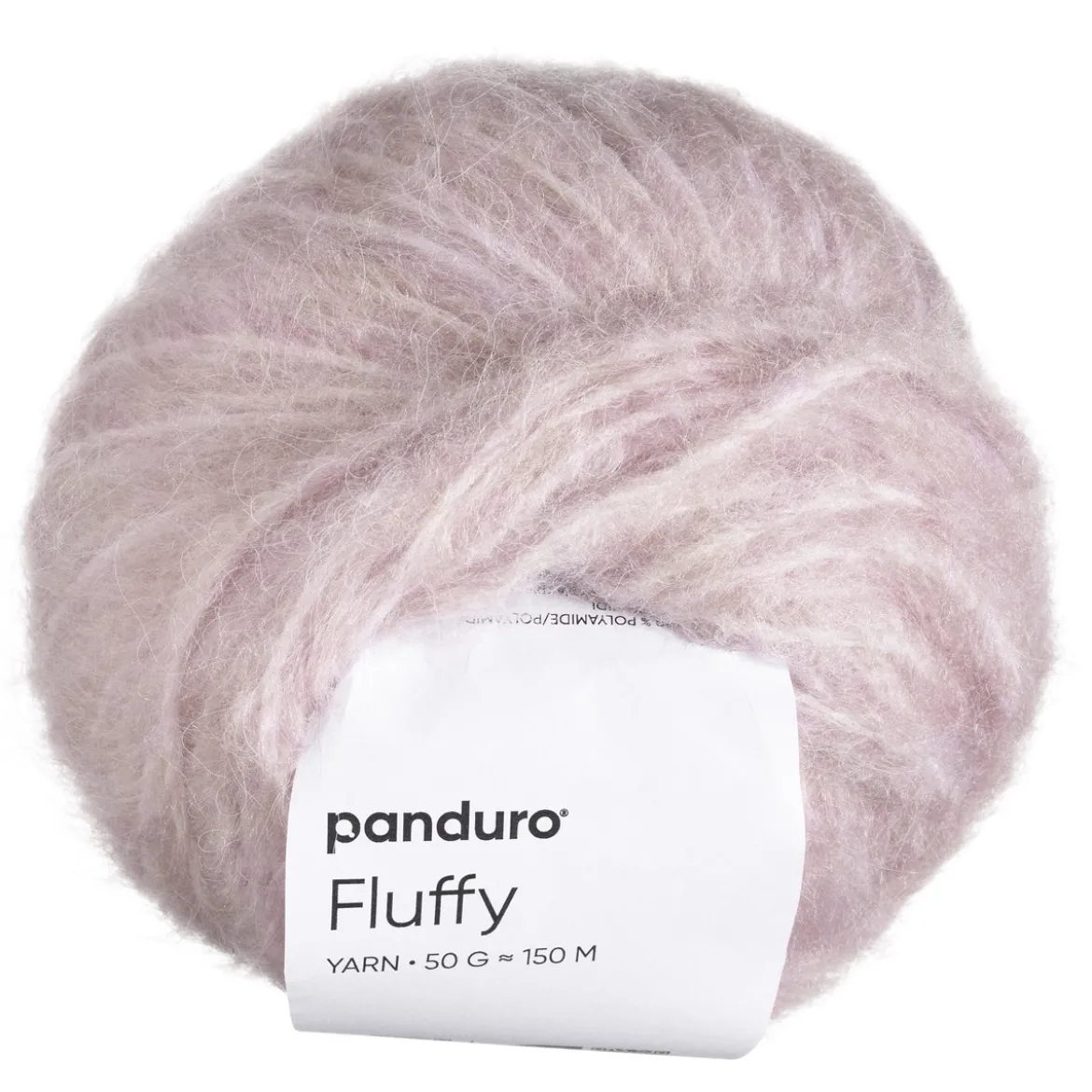 Garn Fluffy 50 g pudderrosa